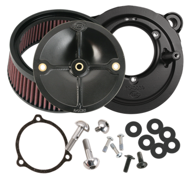 S&S Cycle 2008+ BT w  S&S 58mm Throttle Body Stealth Air Cleaner Kit w o Cover For Discount