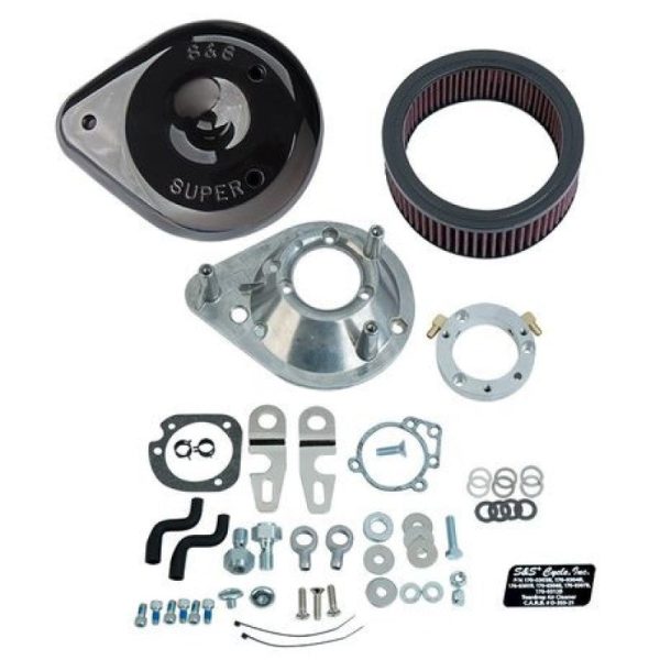 S&S Cycle 2007+ XL Sportster Models w  Stock EFI Teardrop Air Cleaner Kit - Gloss Black Cheap