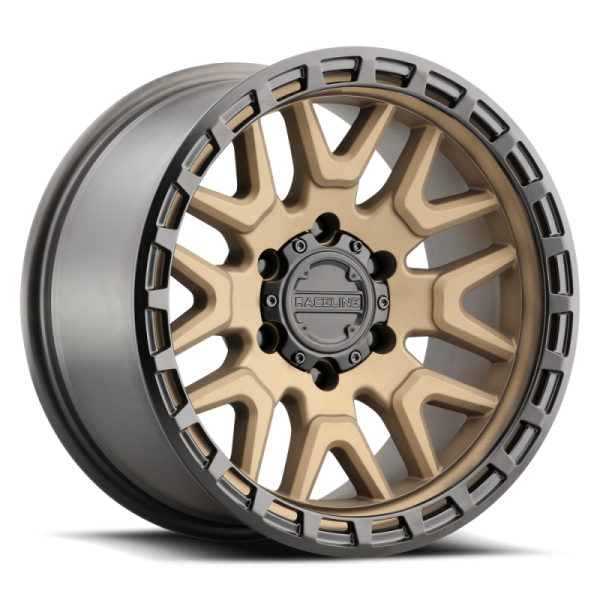 Raceline 953BZ Krank 16x8in   5x139.7 BP   0mm Offset   106.5mm Bore - Bronze Wheel Fashion