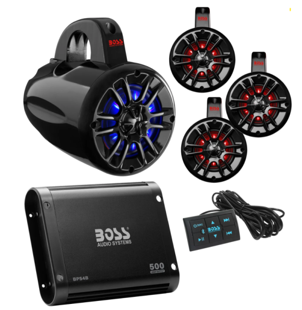 Boss Audio Systems UTV Marine Stereo Package Online Hot Sale