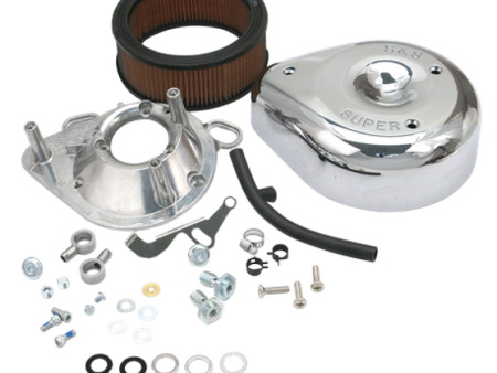 S&S Cycle 93-99 BT 91-03 Sportster Models Teardrop Air Cleaner Kit for S&S Super E G Carb Supply