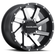 Raceline A82M Twist 14x7in   4x156 BP   5mm Offset   132.5mm Bore - Black & Machined Wheel For Discount