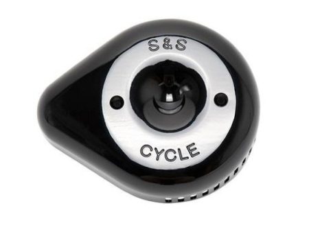 S&S Cycle Stealth Slasher Teardrop Air Cleaner Cover - Gloss Black Online Sale