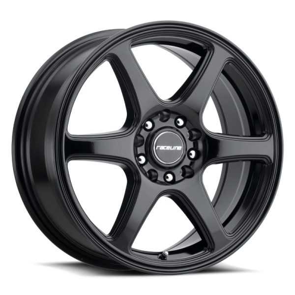 Raceline 146B Matrix 18x8in   5x114.3 5x127 BP   40mm Offset   72.62mm Bore - Gloss Black Wheel Online