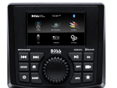 Boss Audio Systems Marine Audio Stereo System Gauge Receiver Bluetooth Online now