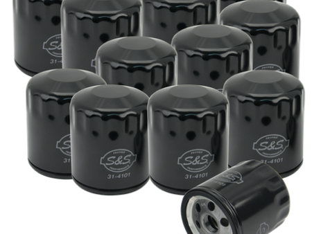 S&S Cycle Sportster Evolution Models Black Oil Filters - 12 Pack Cheap