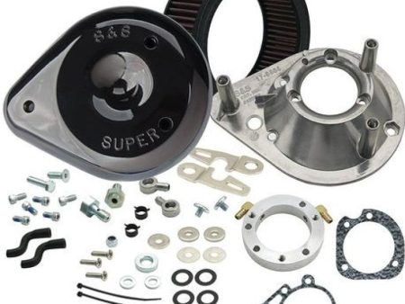 S&S Cycle 93-06 Carbureted BT 07-10 Softail CVO Models Teardrop Air Cleaner Kit - Gloss Black on Sale