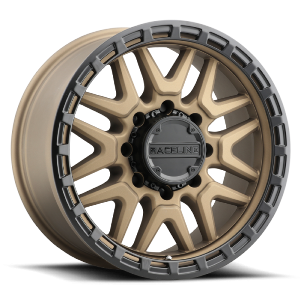 Raceline 953BZ Krank 18x9in   8x180 BP   18mm Offset   124.2mm Bore - Bronze Wheel Supply